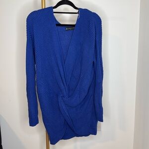Fashion to figure beautiful blue sweater dress size 0 plus